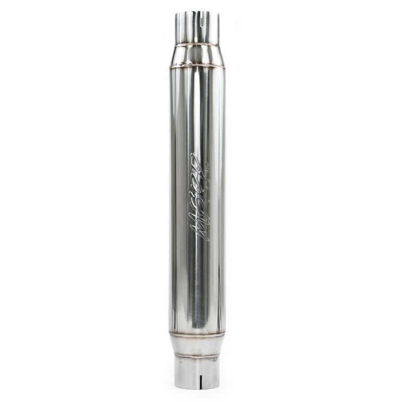 MBRP Exhaust pR1017 MBRP Universal Resonator 3in Inlet /Outlet 22in Body 26in Overall T304 thumbnail 2