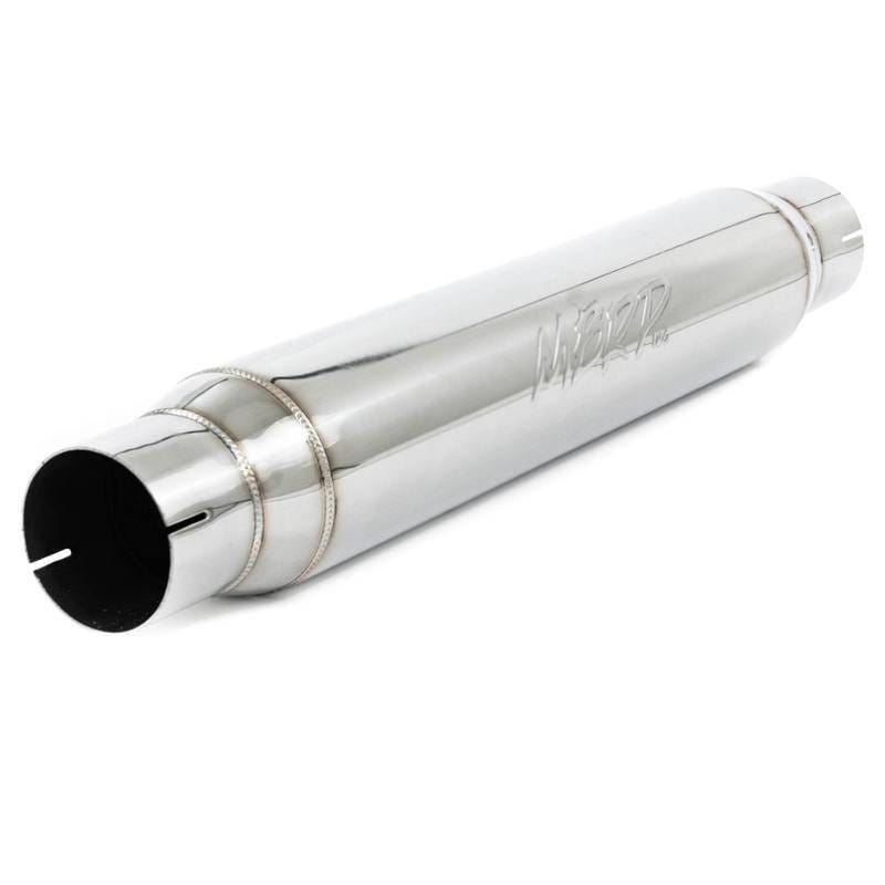 MBRP Exhaust pR1017 MBRP Universal Resonator 3in Inlet /Outlet 22in Body 26in Overall T304 thumbnail 4
