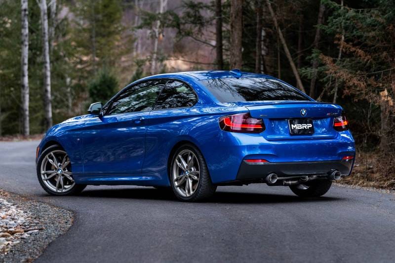 MBRP Exhaust pS45003CF MBRP 17-21 BMW M240I 3.0L 3in Axle Back Dual Rear Exit w/ T304 SS Carbon Fiber Tips (Street Version) thumbnail 4