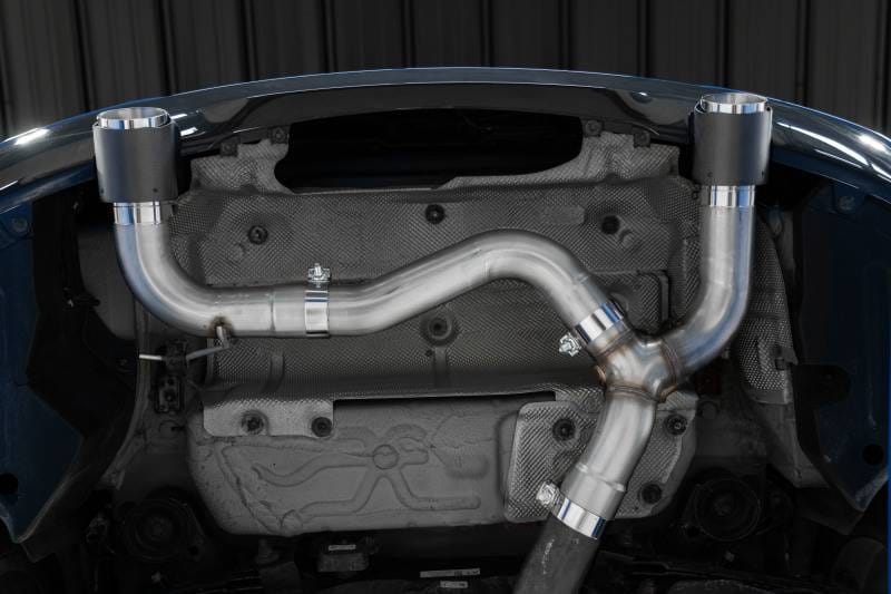 MBRP Exhaust pS45003CF MBRP 17-21 BMW M240I 3.0L 3in Axle Back Dual Rear Exit w/ T304 SS Carbon Fiber Tips (Street Version) thumbnail 6