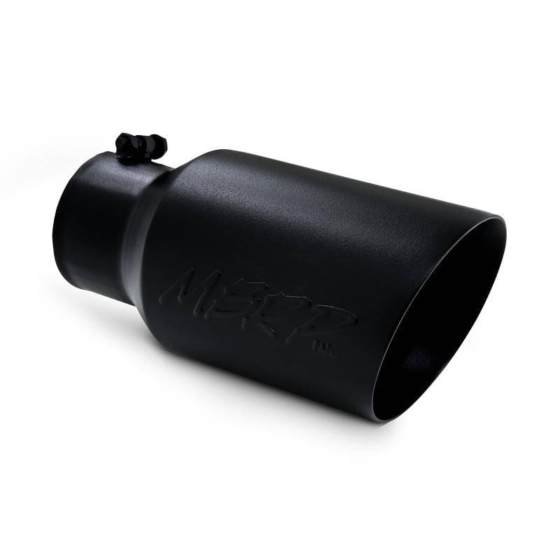 MBRP Exhaust pT5072BLK MBRP Universal Tip 6 O.D. Dual Wall Angled 4 inlet 12 length - Black Finish thumbnail 7