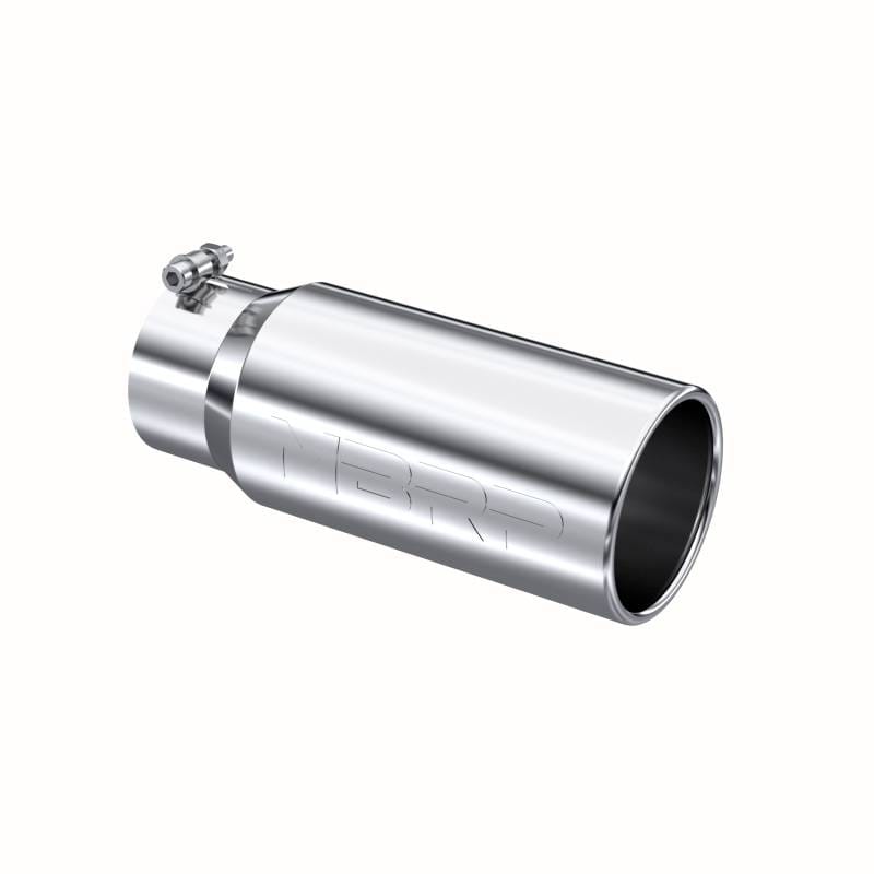 MBRP Exhaust pT5050 MBRP Universal Tip 5 O.D. Rolled Straight 4 inlet 12 length thumbnail 2