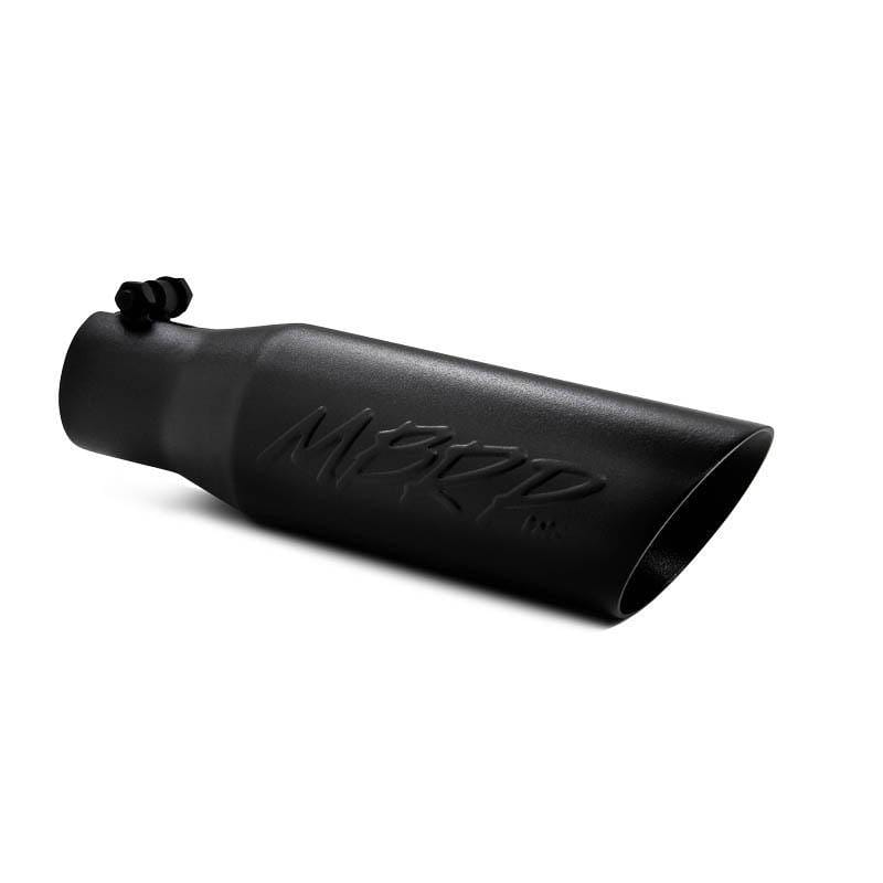 MBRP Exhaust pT5106BLK MBRP Universal Tip 3.5 O.D. Dual Wall Angled 2.5 inlet 12 length - Black Finish thumbnail 7