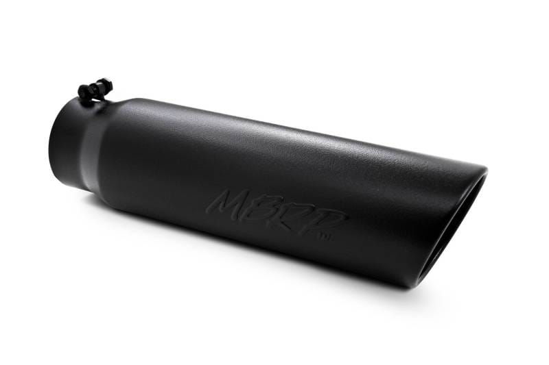 MBRP Exhaust pT5124BLK MBRP Universal 5in OD Angled Rolled End 4in Inlet 18in Length Black Finish Exhaust Tip thumbnail 7