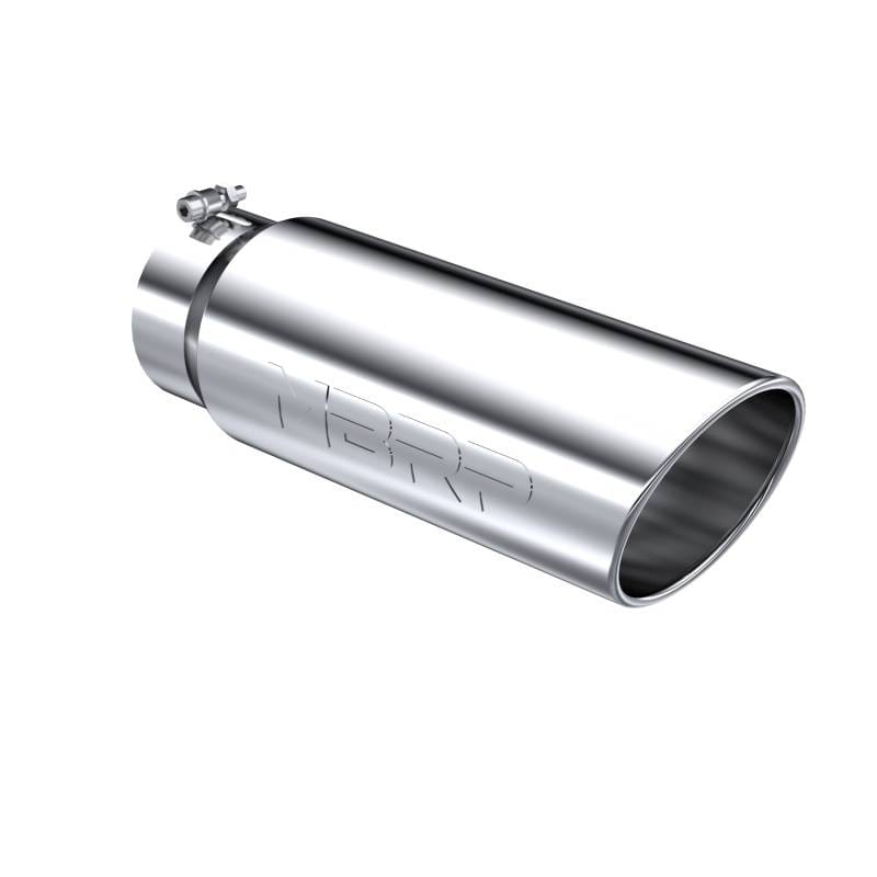 MBRP Exhaust pT5125 MBRP Universal Tip 6in OD Angled Rolled End 5in Inlet 18in Length T304 Exhaust thumbnail 2