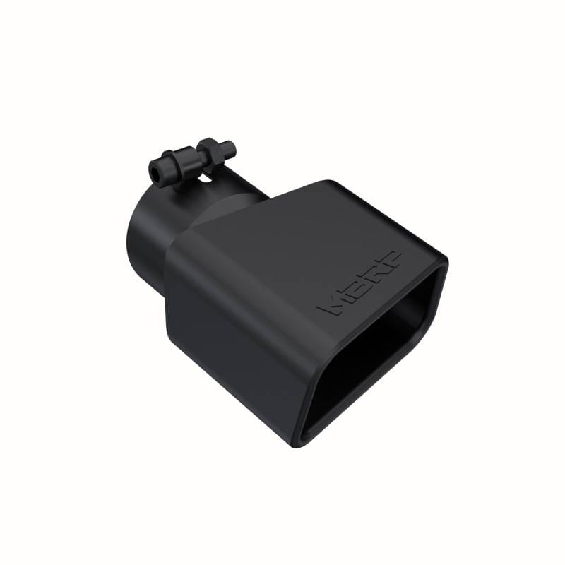 MBRP Exhaust pT5120BLK MBRP Universal Tip 4.75inx 3in Rectangle Angled Cut 3in O.D. inlet Pass. Side 7.375in length Black thumbnail 4