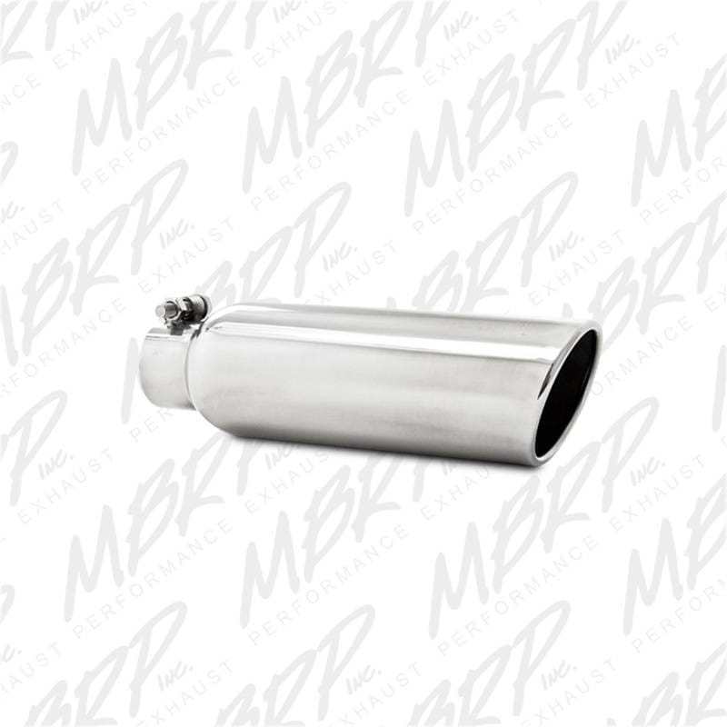 MBRP Exhaust pT5147 MBRP Universal Tip 3.5in OD 2.25in Inlet 12in L Angled Cut Rolled End Clampless No-Weld T304 thumbnail 5