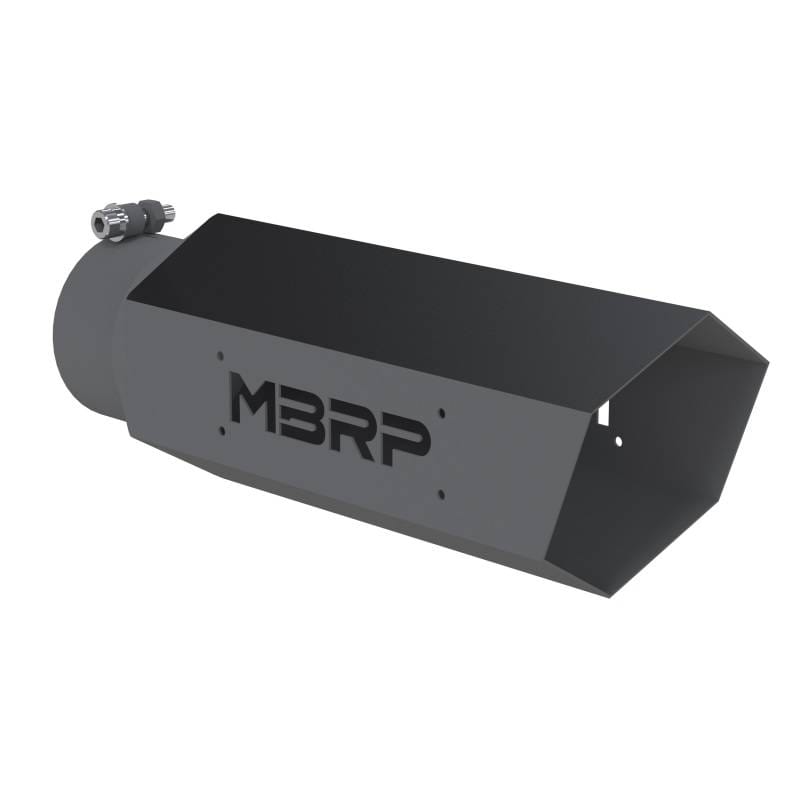 MBRP Exhaust pT5165BLK MBRP Universal Hex Tip 4in Inlet 16in Length w/o Logo - Black Coated thumbnail 2