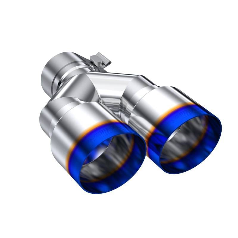 MBRP Exhaust pT5171BE MBRP Burnt End Tip 2.5 ID, Dual 3.5 OD Out, 9.5 length, Single wall 304 Stainless Steel thumbnail 2