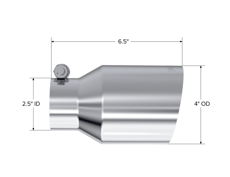 MBRP Exhaust pT5176 MBRP Universal T304 SS Tip 4in OD/2.5in Inlet/6.5in L thumbnail 8