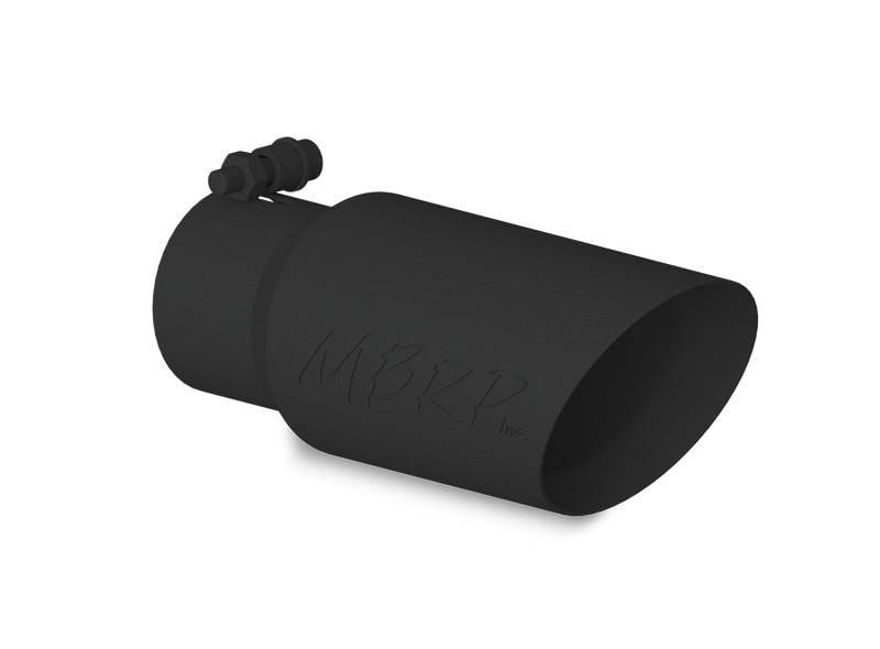 MBRP Exhaust pT5156BLK MBRP Universal Tip 4in OD 3in Inlet 10in Length Dual Wall Angled End Black thumbnail 2