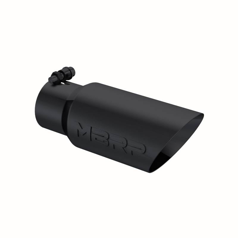 MBRP Exhaust pT5156BLK MBRP Universal Tip 4in OD 3in Inlet 10in Length Dual Wall Angled End Black thumbnail 7