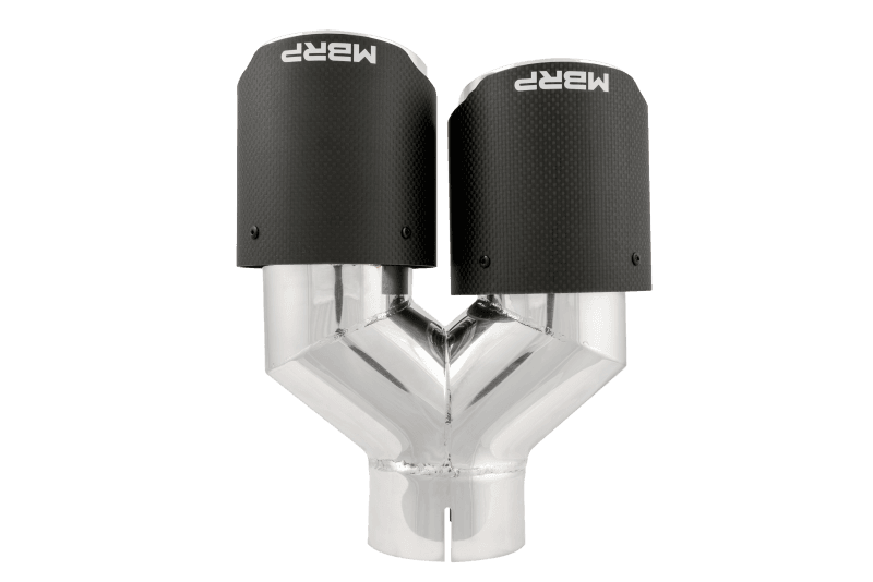 MBRP Exhaust pT5183CF MBRP 3in ID / Dual 4in OD Out Staggered L 9.37in / R 9.87in Dual Wall Carbon Fiber Univ Exhaust Tip thumbnail 6