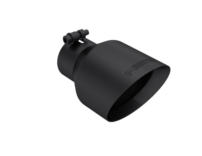 MBRP Exhaust pT5187BLK MBRP Universal 3in Hex Tip 5in Inlet 8in Length Dual Wall Exhaust Tip - Black Coated thumbnail 2