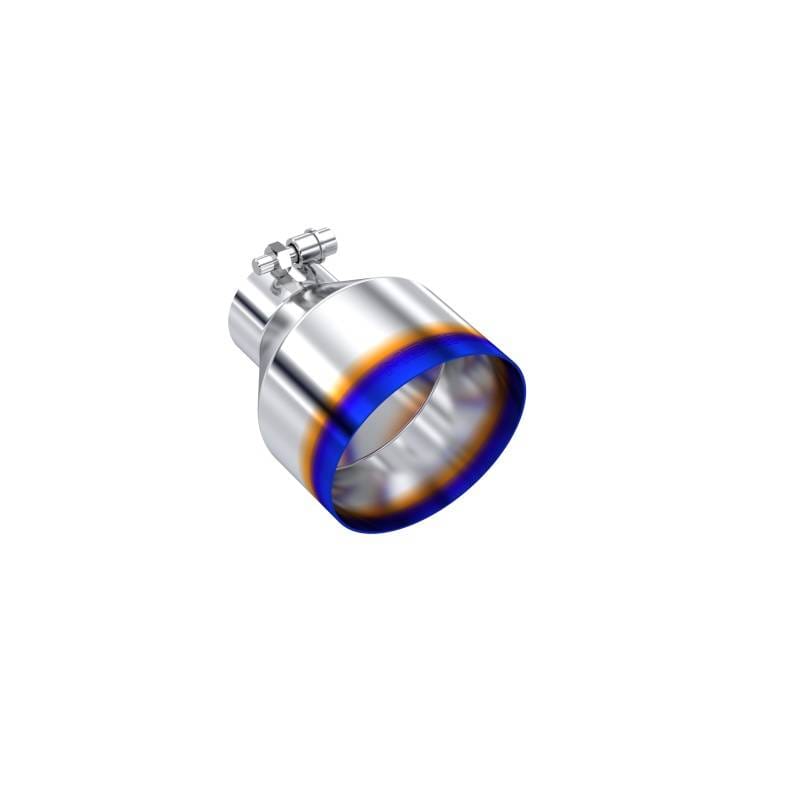 MBRP Exhaust pT5190BE MBRP Univ. T304 Stainless Steel Burnt End Tip 2.5in ID / 5in OD / 6.5in Length Angle Cut Single Wall thumbnail 4