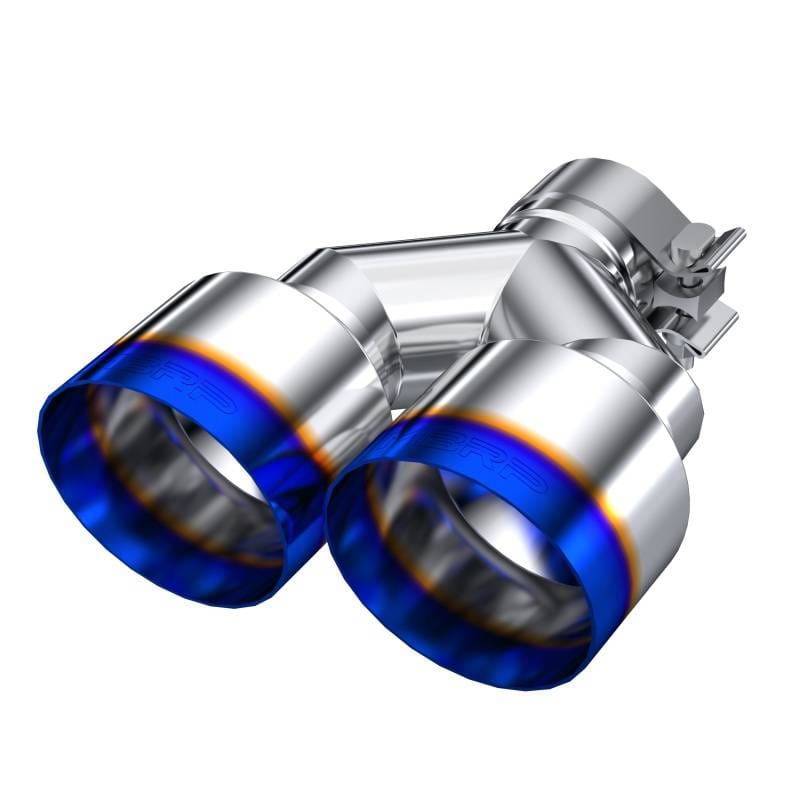 MBRP Exhaust pT5177BE MBRP Burnt End Tip 2.5 ID Dual 4 OD Out 9.55 length Single wall 304 Stainless Steel Pass Side thumbnail 2