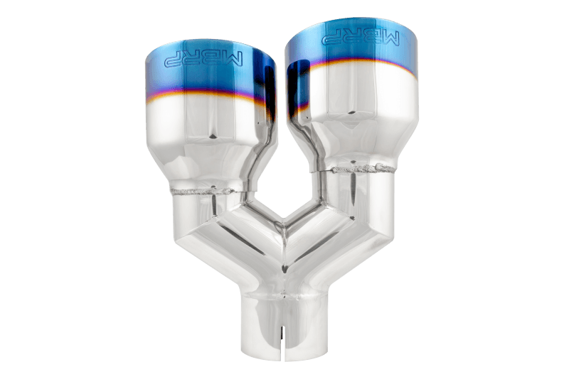 MBRP Exhaust pT5177BE MBRP Burnt End Tip 2.5 ID Dual 4 OD Out 9.55 length Single wall 304 Stainless Steel Pass Side thumbnail 6