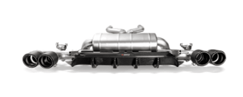 Akrapovic DI-BM/CA/5/G/RS Akrapovic 18+ BMW M5 (F90) Rear Carbon Fiber Diffuser - High Gloss w/ Red/White Akrapovic Logo - Fits 2018-2020 BMW M5 thumbnail 2