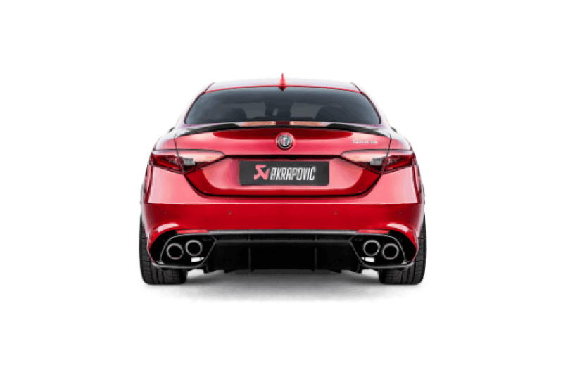 Akrapovic S-AR/TI/1H-E Akrapovic 17-19 Alfa Romeo Giulia Quadrifoglio Evolution Line Cat Back (Titanium) w/Link Pipes thumbnail 4