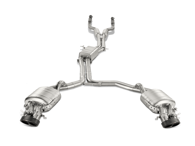 Akrapovic S-AU/TI/3H Akrapovic 14-17 Audi RS6 Avant (C7) Evolution Line Cat Back (Titanium) w/ Carbon Tips thumbnail 2