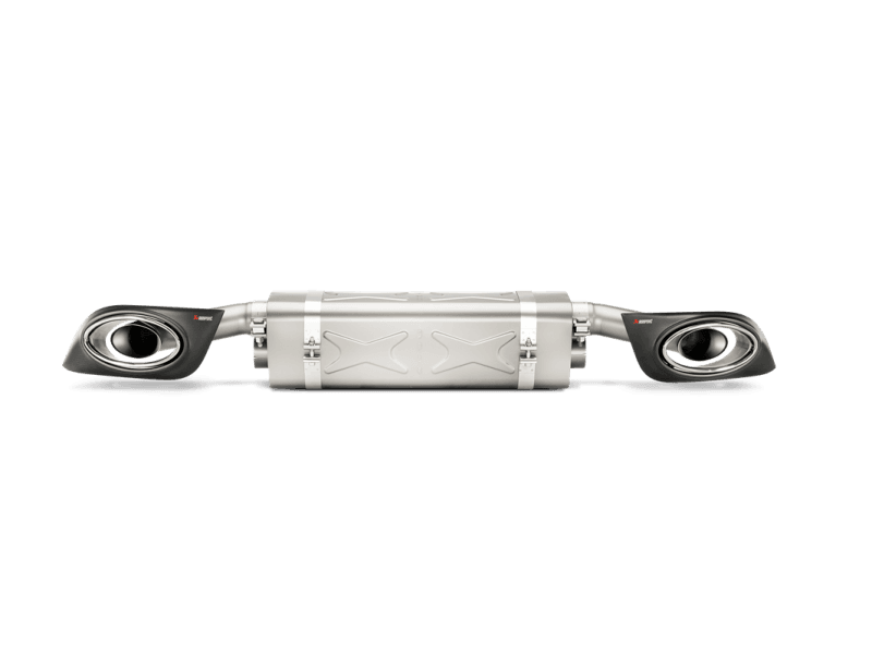 Akrapovic S-PO991TSO-HT Akrapovic 14-15 Porsche 911 Turbo/Turbo S (991) Slip-On Line (Titanium) w/ Carbon Titanium Tips - Fits 2014-2015 Porsche 911 thumbnail 3