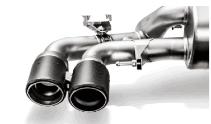 Akrapovic TP-CT/47/RS Akrapovic 18+ BMW M5 (F90) Evolution Tail Pipe Set (Carbon) w/ Red/White Akrapovic Logo - Fits 2018-2020 BMW M5 thumbnail 2