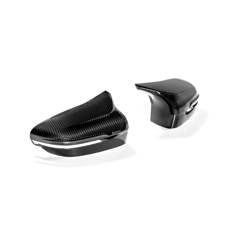 Akrapovic WM-BM/CA/3/G Akrapovic 2018+ BMW M5 (F90) / 2020 BMW M8 (F91/F92) Carbon Fiber Mirror Cap Set - High Gloss - Fits 2018-2022 BMW M5, M8 thumbnail 2