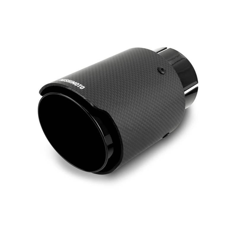 Mishimoto MMEXH-TIP-CF3BK Mishimoto Carbon Fiber Muffler Tip 3in Inlet 4in Outlet Black thumbnail 2