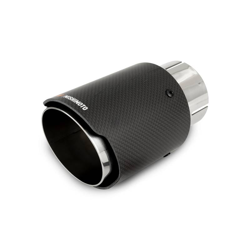 Mishimoto MMEXH-TIP-CF3P Mishimoto Carbon Fiber Muffler Tip 3in Inlet 4in Outlet Polished thumbnail 2