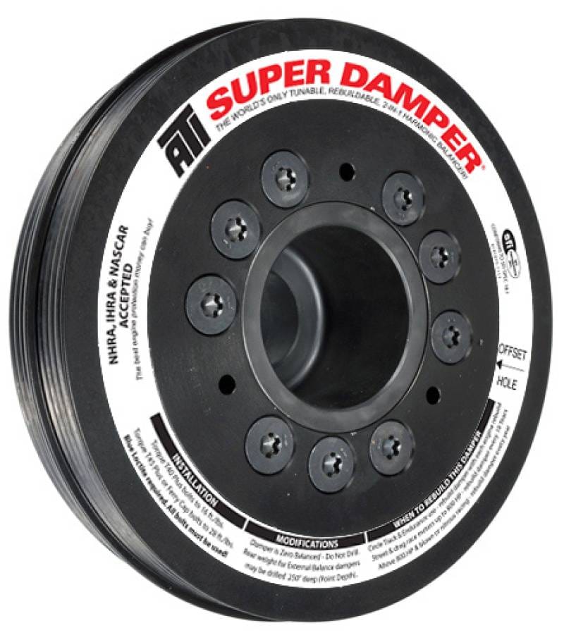 ATI ATI918251 ATI Damper - 6.78in - Alum - (2) 4 Grv - Mitsubishi Eclipse - 4G63 w/Integral Lower Cam Drive thumbnail 2