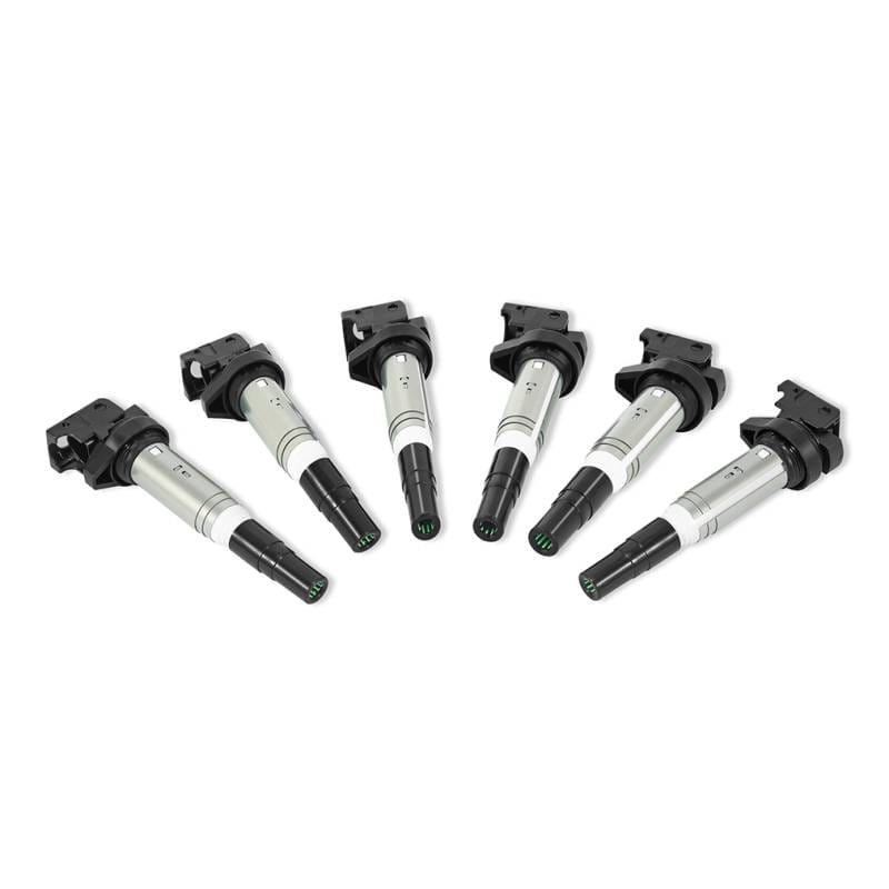 Mishimoto MMIG-BMW-0206 Mishimoto 2002+ BMW M54/N20/N52/N54/N55/N62/S54/S62 Six Cylinder Ignition Coil Set of 6 - Fits select 2002-2019 BMW models thumbnail 2