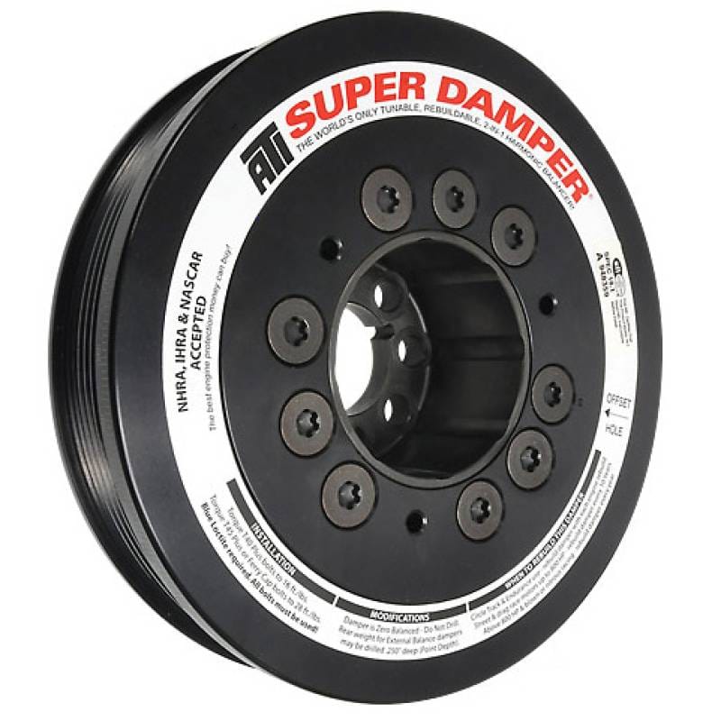 ATI ATI918068 ATI Damper - 6.570in - Steel - 6 Grv - Audi - High HP - Race Version thumbnail 2