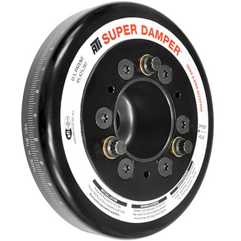 ATI ATI918465 ATI Damper - 7.074in - Alum - Honda F20/F22 - Race - 6 Grv Rear Aluminum Pulley - 10 Percent UD thumbnail 2