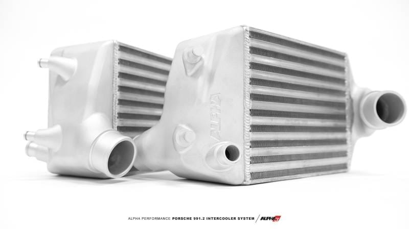AMS ALP.26.09.0001-1 AMS Performance 16-19 Porsche Carrera/Carrera S (991.2) Alpha Intercooler Kit w/Carbon Fiber Shrouds thumbnail 4