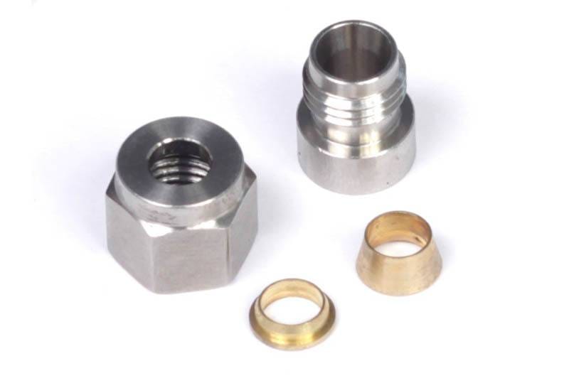 Haltech HT-010812 Haltech 1/4in Stainless Steel Weld-On Kit w/Nut & Ferrule thumbnail 2