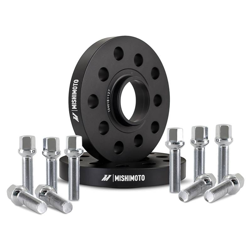 Mishimoto MMWS-009-200BK Mishimoto Wheel Spacers - 5x112 - 57.1 - 20 - M14 - Black - Fits select 1995-2022 Volkswagen, Audi applications thumbnail 2