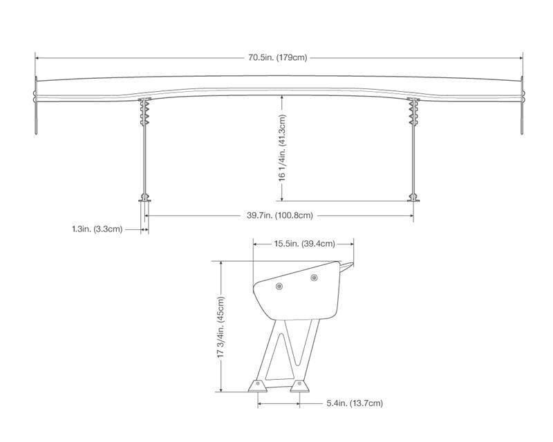 Seibon Carbon GTWING-180 Seibon Universal (70.5in Wide) GT Carbon Fiber Rear Spoiler thumbnail 21