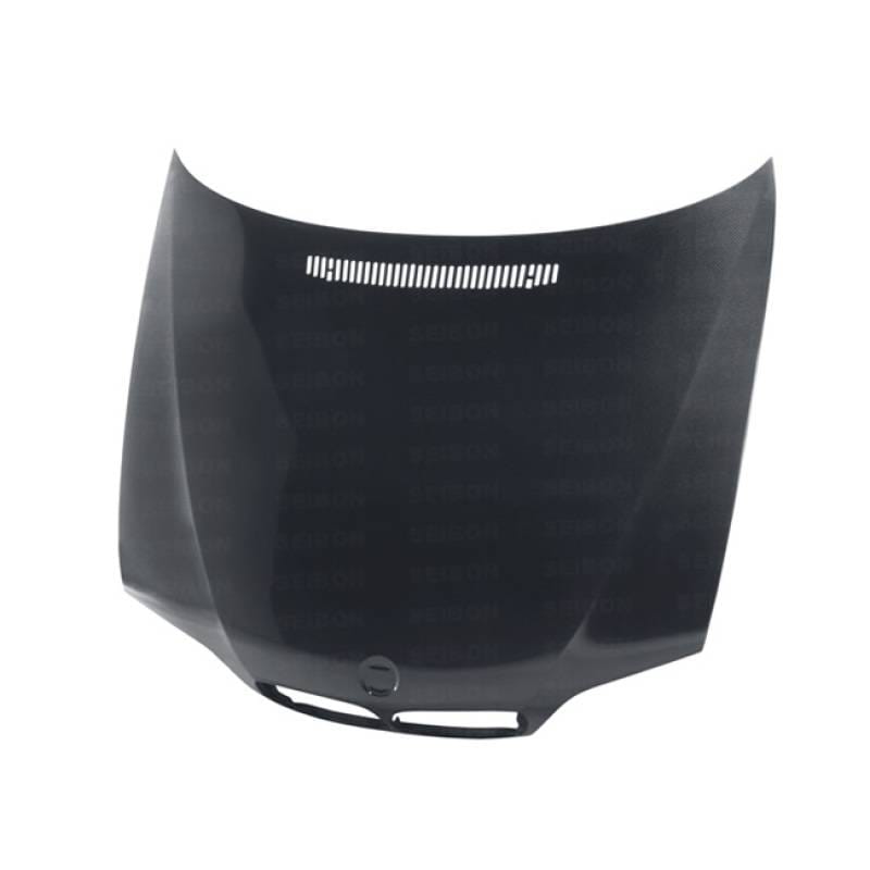 Seibon Carbon HD0205BMWE464D-OE Seibon 02-05 BMW 3 Series 4dr E46 (Manuf Date 7/02-7/06 Models Only) OEM-Style Carbon Fiber Hood thumbnail 4