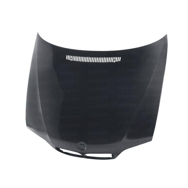 Seibon Carbon HD0205BMWE464D-OE Seibon 02-05 BMW 3 Series 4dr E46 (Manuf Date 7/02-7/06 Models Only) OEM-Style Carbon Fiber Hood thumbnail 11