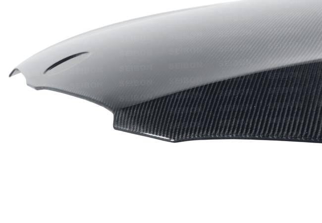 Seibon Carbon HD1112BMWE922D-OE Seibon 10-12 BMW 3 Series E92 2DR LCI OEM-Style Carbon Fiber Hood thumbnail 2