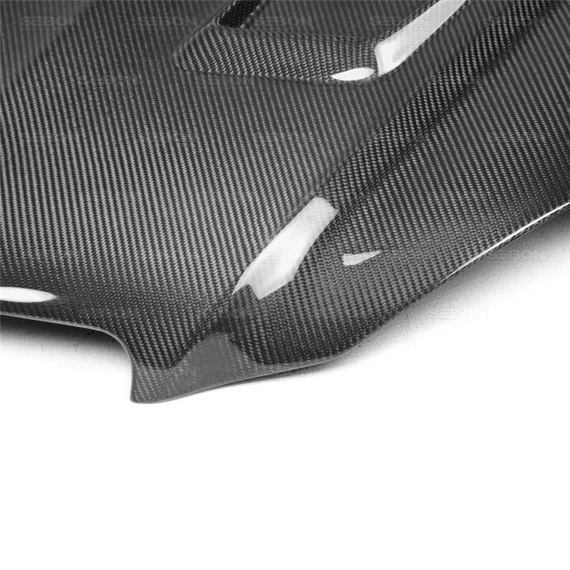 Seibon Carbon HD1112MBW204-GT Seibon 12-14 Mercedes C-Class GT Style Carbon Fiber Hood thumbnail 2