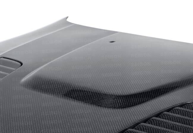 Seibon Carbon HD9703BMWE39-GTR Seibon 97-03 BMW 5 Series 4Dr (E39) GTR-Style Carbon Fiber Hood thumbnail 2