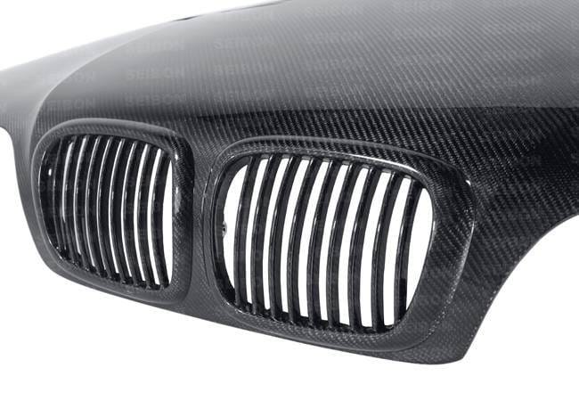Seibon Carbon HD9703BMWE39-GTR Seibon 97-03 BMW 5 Series 4Dr (E39) GTR-Style Carbon Fiber Hood thumbnail 21