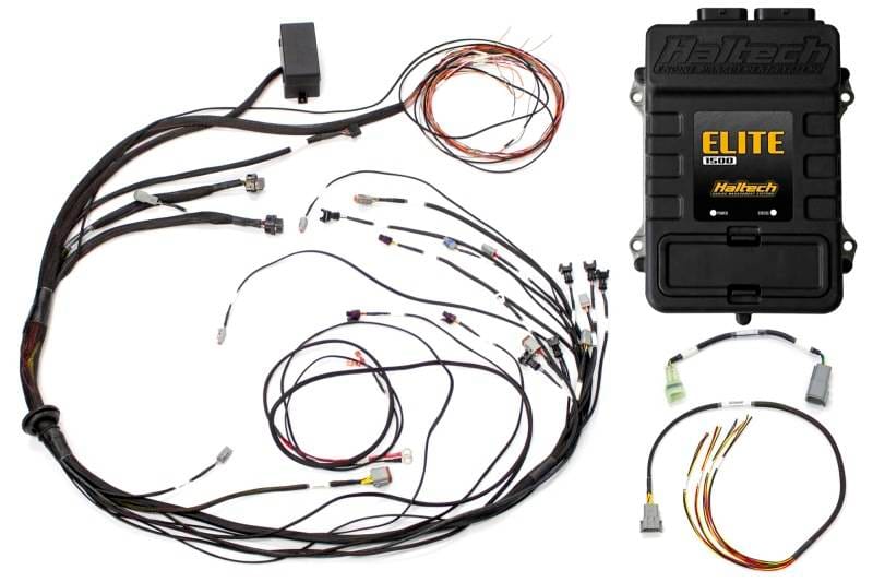 Haltech HT-150975 Haltech Elite 1500 Terminated Harness ECU Kit w/ Square EV1 Injector Connectors thumbnail 2