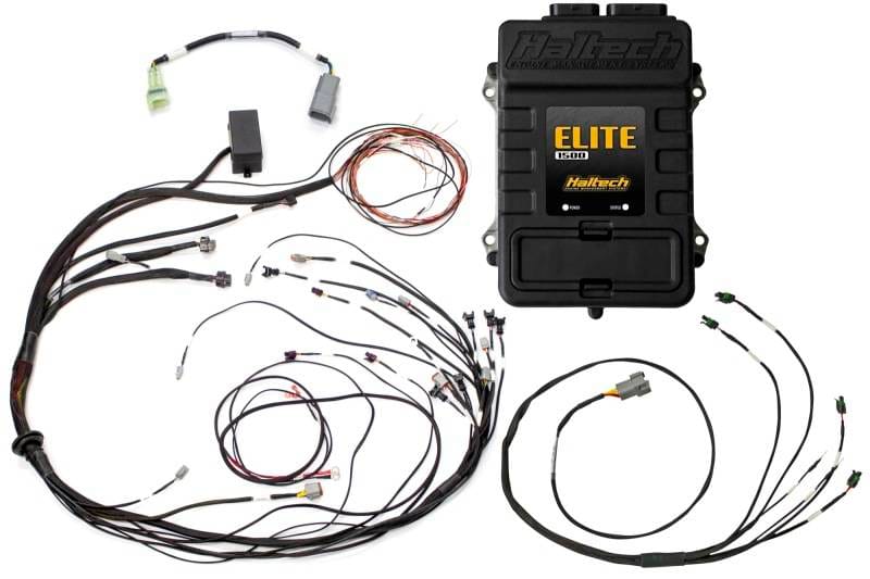 Haltech HT-150978 Haltech Elite 1500 Terminated Harness ECU Kit w/ Square EV1 Injector Connectors thumbnail 2