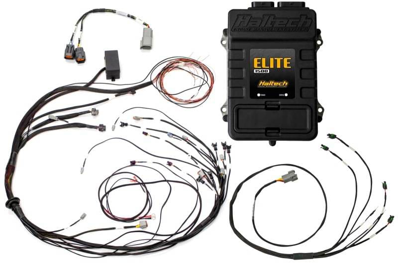 Haltech HT-150988 Haltech Elite 1500 Terminated Harness ECU Kit w/ Square EV1 Injector Connectors thumbnail 2