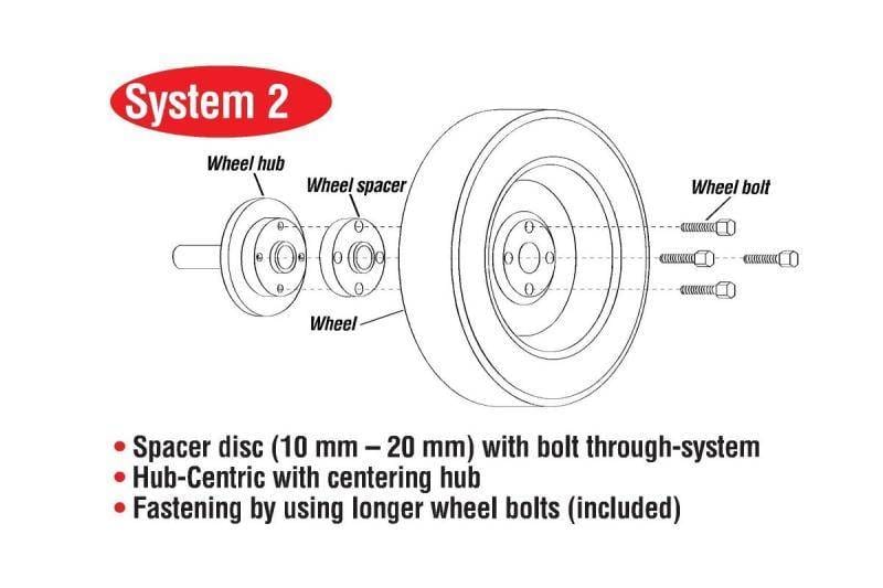Eibach S90-2-15-013 Eibach Pro-Spacer System 15mm Spacer / 5x112 Bolt Pattern / Hub Center 57 - Fits select 1992-2018 Volkswagen models thumbnail 2