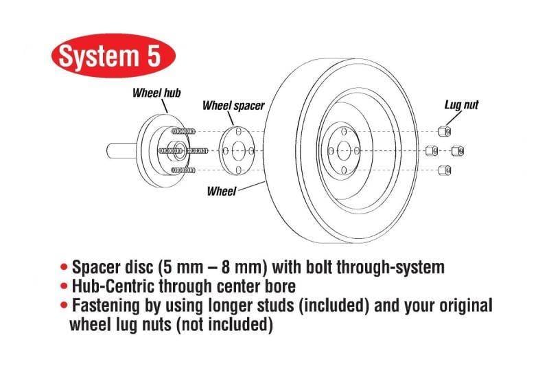 Eibach S90-2-15-013 Eibach Pro-Spacer System 15mm Spacer / 5x112 Bolt Pattern / Hub Center 57 - Fits select 1992-2018 Volkswagen models thumbnail 6