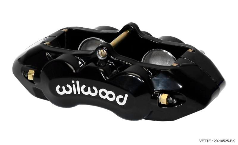Wilwood 120-10525-BK Wilwood Caliper-D8-4 Front Black 1.88in Pistons 1.25 Disc thumbnail 2