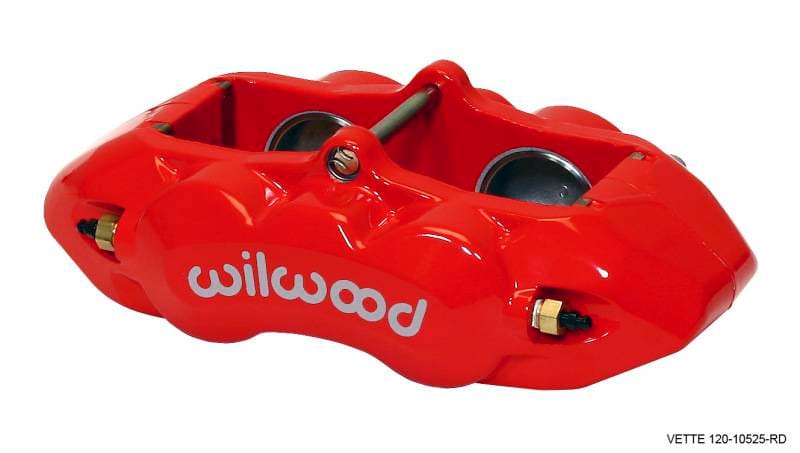 Wilwood 120-10525-RD Wilwood Caliper-D8-4 Front Red 1.88in Pistons 1.25 Disc thumbnail 2